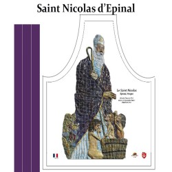 Tablier du Saint Nicolas en céramique d'Epinal dans les Vosges