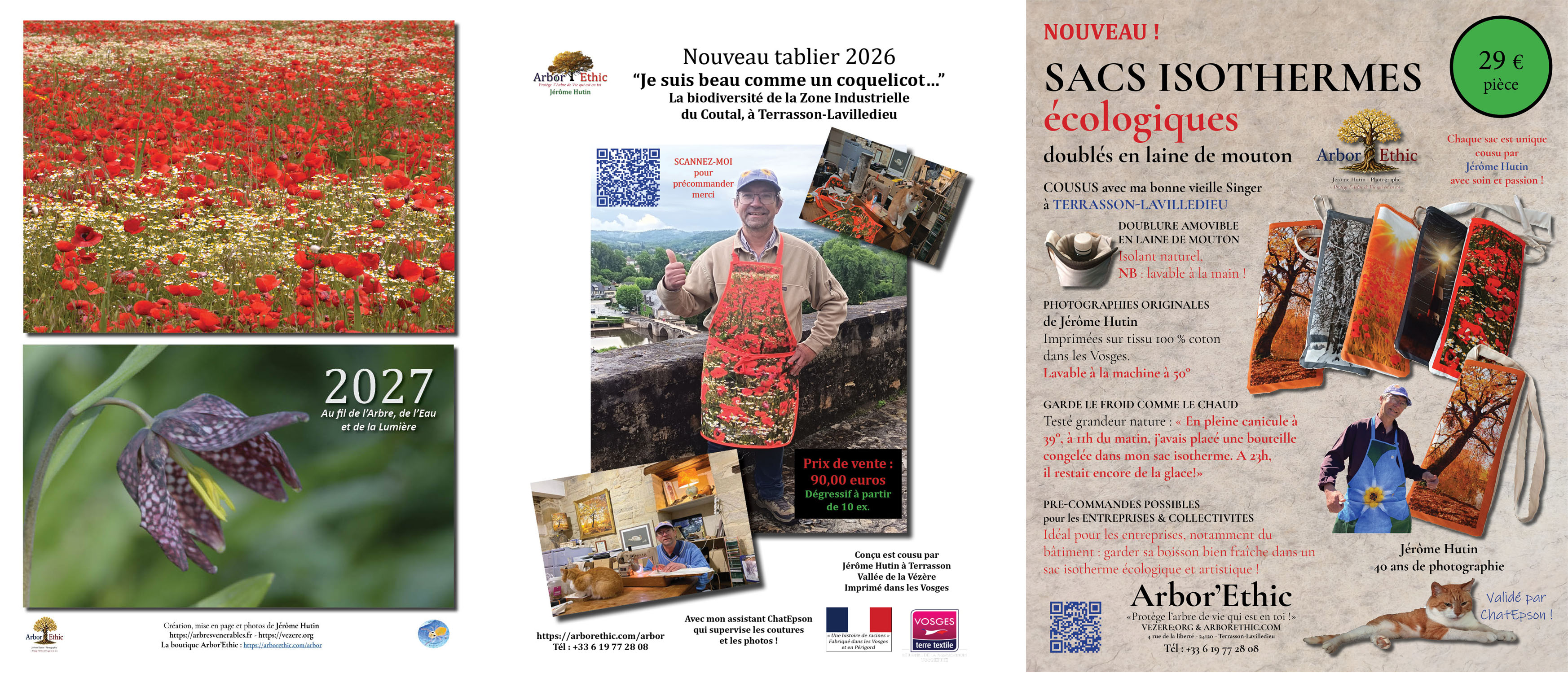 Calendriers - Tabliers personnalisés - sac isotherme